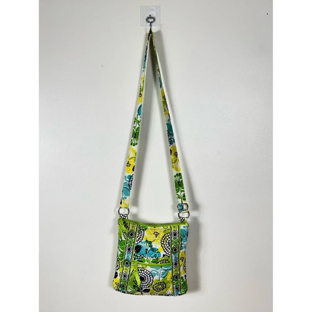 Vera Bradley Limes Up Hipster Crossbody Quilted Retired